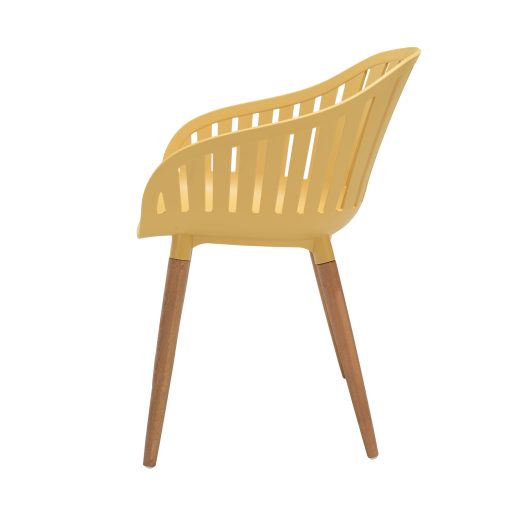 LIFESTYLE GARDEN NASSAU CARVER EASY CHAIR HONEY YELLOW - Image 2