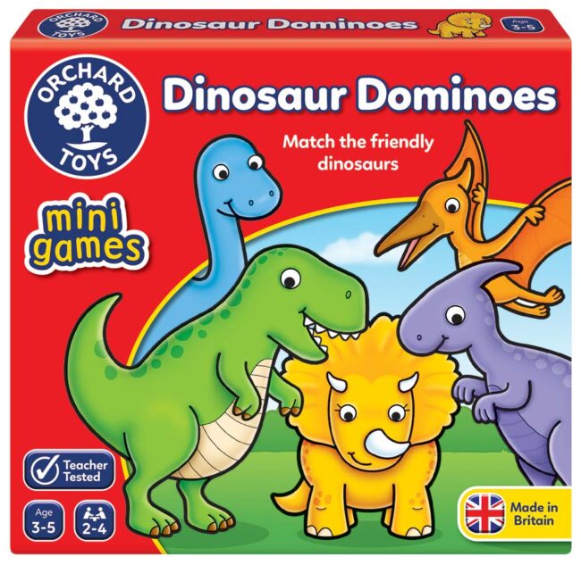ORCHARD TOYS DINOSAUR DOMINOES MINI GAME