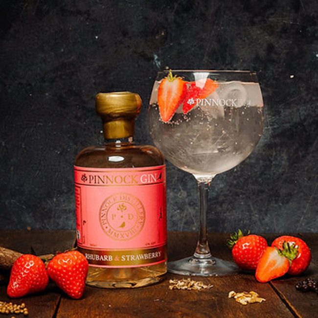 PINNOCK DISTILLERY RHUBARB & STRAWBERRY GIN LARGE
