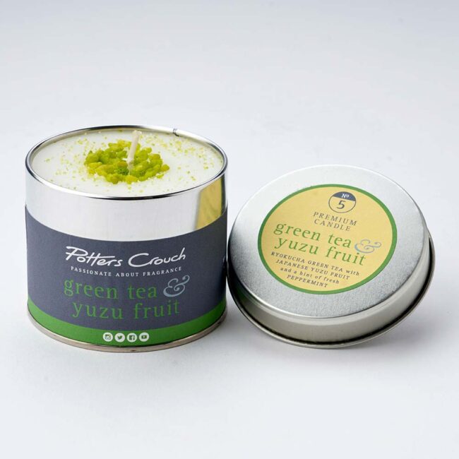 POTTERS CROUCH CANDLE GREEN TEA AND YUZU FRUIT