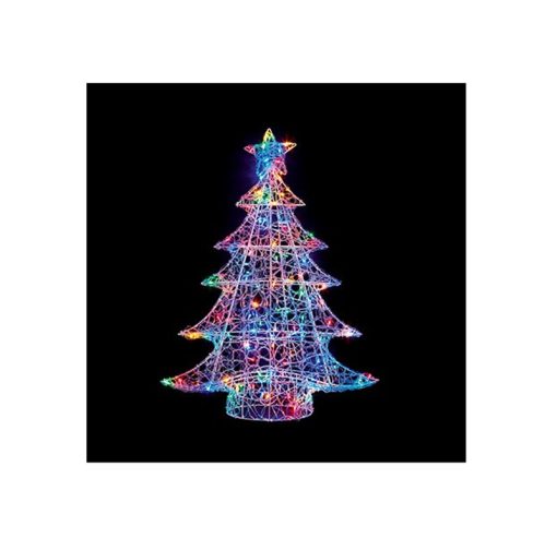 PREMIER DECORATIONS MULTI COLOURED LED ACRYLIC TREE