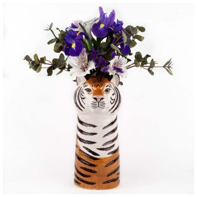 QUAIL CERAMICS FLOWER VASE TIGER LARGE