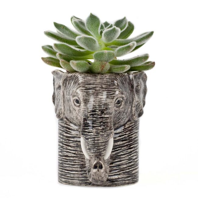QUAIL CERAMICS PENCIL POT ELEPHANT