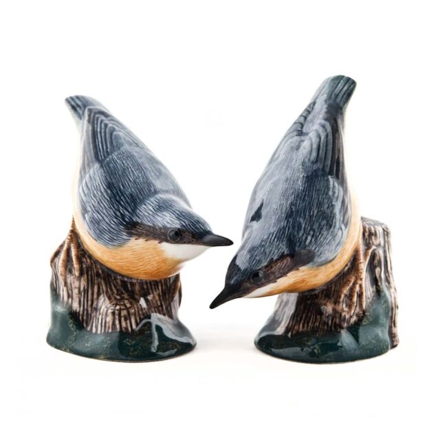 QUAIL CERAMICS SALT & PEPPER SHAKER NUTHATCH