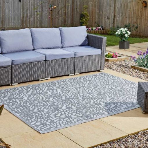 Smart Garden Slate Bloom Alfresco Rug