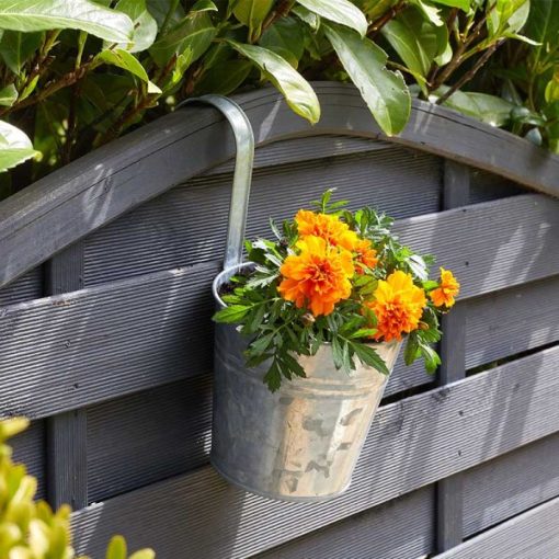 Smart Garden 6in Galvanised Steel Balcony Hanging Pot - Image 2