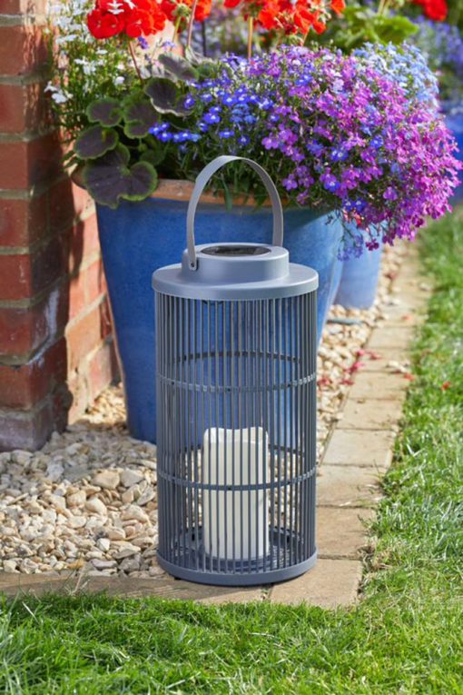SMART GARDEN SOLAR LED URBANE LANTERN SLATE LARGE - Image 2