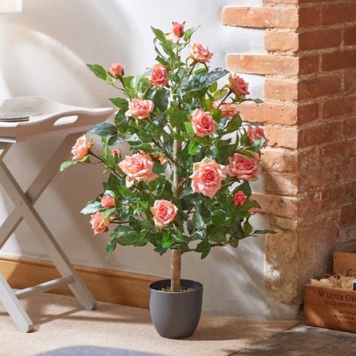 Smart Garden Perfect Pink Regents Roses Artificial Pot Plant