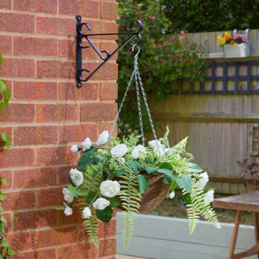 Smart Garden Rose Sensation Artificial Hanging Basket