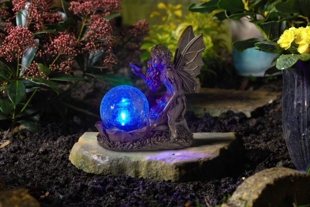 Smart Garden Gazing Fairy Solar Powered Lamp