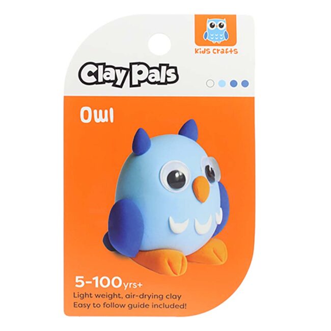 STANDS OUT CLAY PALS OWL