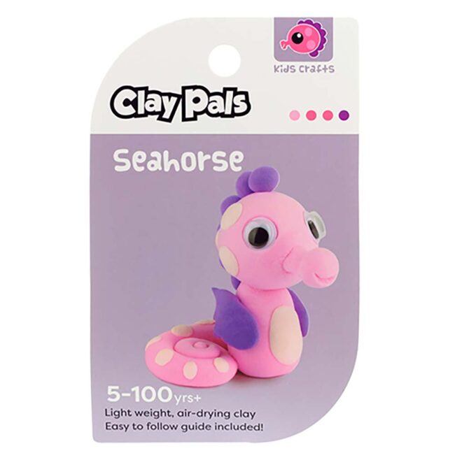 STANDS OUT CLAY PALS SEAHORSE