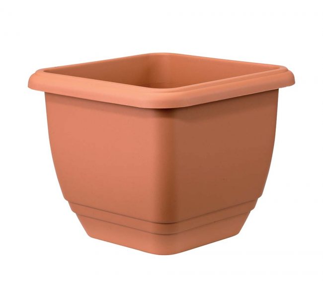STEWART SQUARE BALCONNIERE PLANTER TERRACOTTA