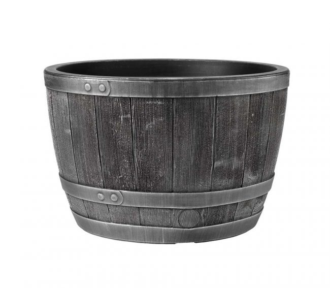 STEWART BLENHEIM HALF BARREL 40CM PEWTER