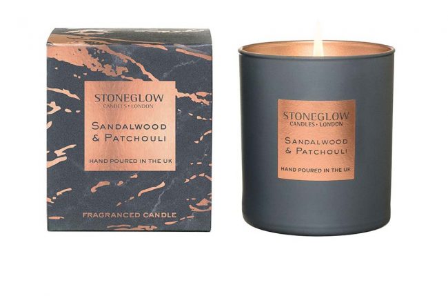 STONEGLOW LUNA TUMBLER CANDLE SANDALWOOD & PATCHOULI
