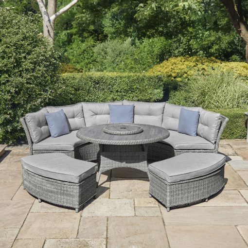 LEISURE GROW ST TROPEZ CURVED MODULAR DINING SET - Image 3