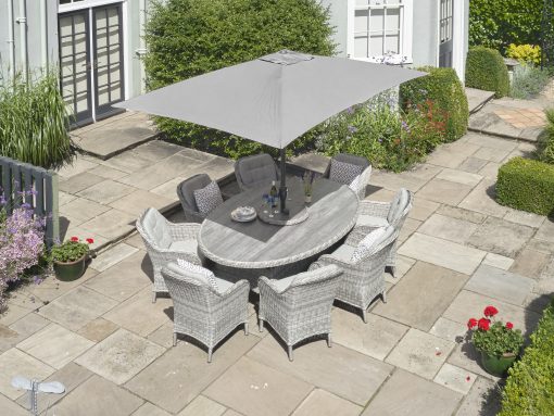 LEISURE GROW ST TROPEZ 8 SEAT DINING SET
