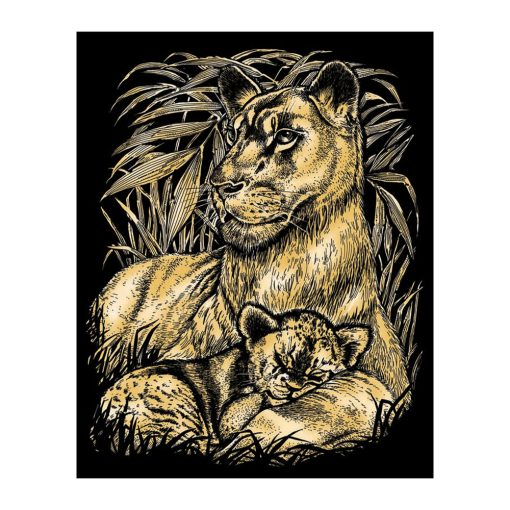Sequin Art Artfoil Gold Lion & Cub