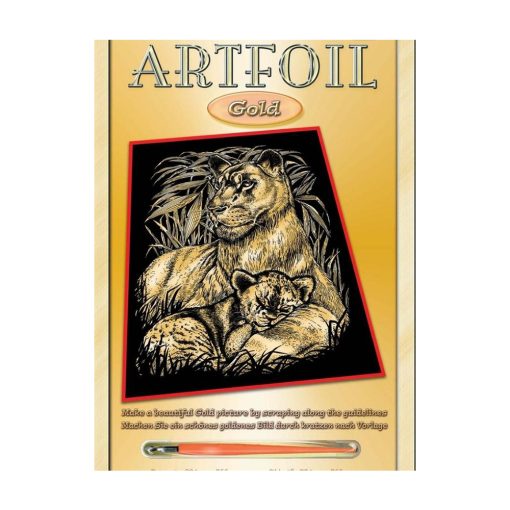 Sequin Art Artfoil Gold Lion & Cub - Image 2