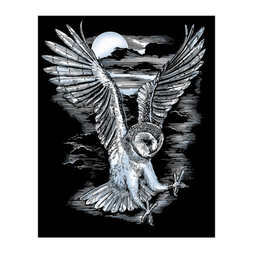 Sequin Art Artfoil Silver Barn Owl