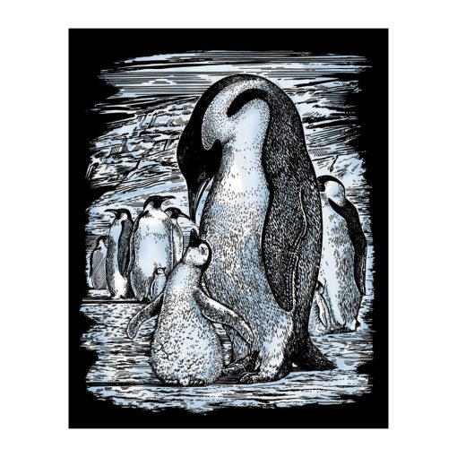 Sequin Art Artfoil Silver Penguins