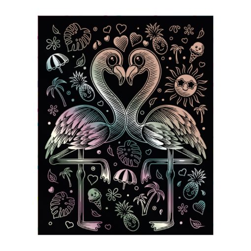 Sequin Art Artfoil Kawaii Holographic Flamingo - Image 2