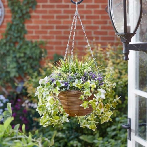 Smart Garden Lilac Bloom Artificial Hanging Basket