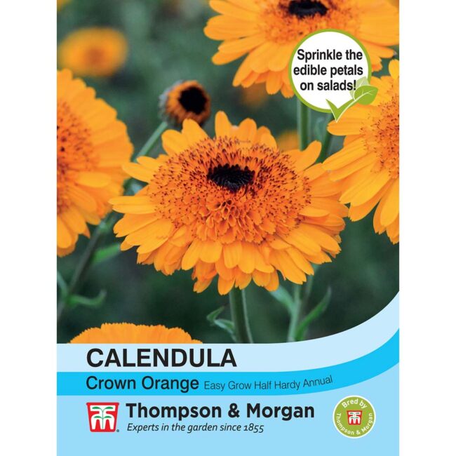 THOMPSON & MORGAN - CALENDULA CROWN ORANGE SEEDS