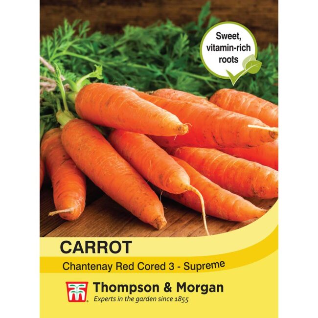 THOMPSON & MORGAN - CARROT CHANTENAY RED CORED 3 - SUPREME SEEDS