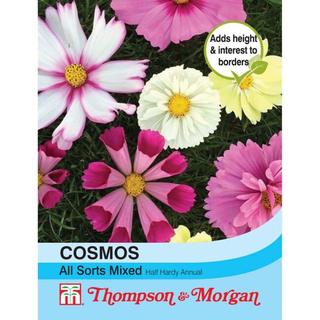 THOMPSON & MORGAN - COSMOS ALL SORTS MIXED SEEDS