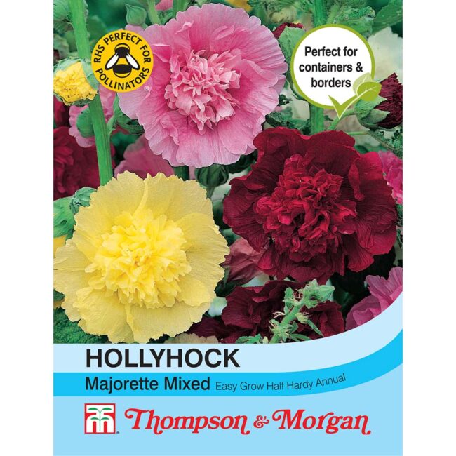 THOMPSON & MORGAN - HOLLYHOCK MAJORETTE MIXED SEEDS
