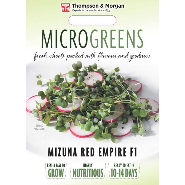THOMPSON & MORGAN - MICROGREENS MIZUNA RED EMPIRE F1