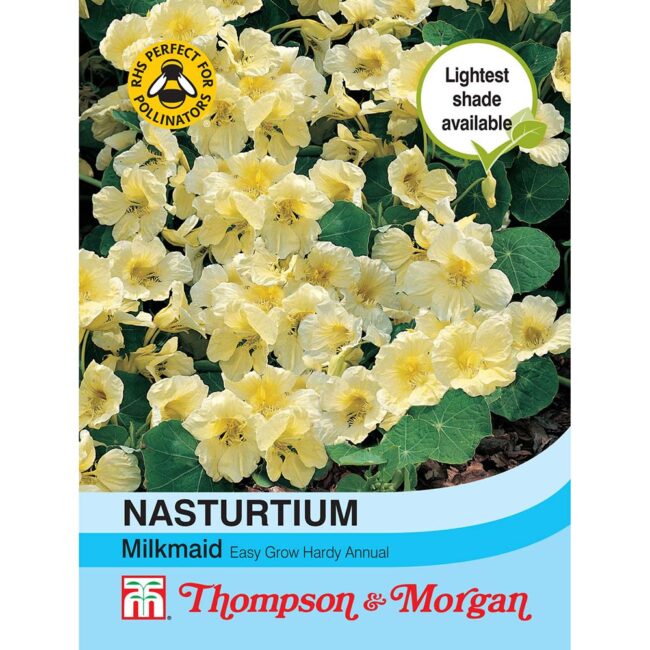 THOMPSON & MORGAN - NASTURTIUM MILKMAID SEEDS
