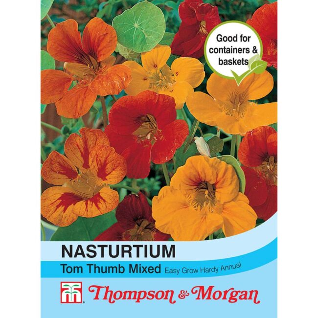 THOMPSON & MORGAN - NASTURTIUM TOM THUMB MIXED SEEDS