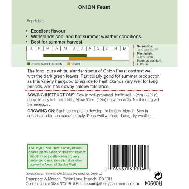 THOMPSON & MORGAN - ONION FEAST - Image 2