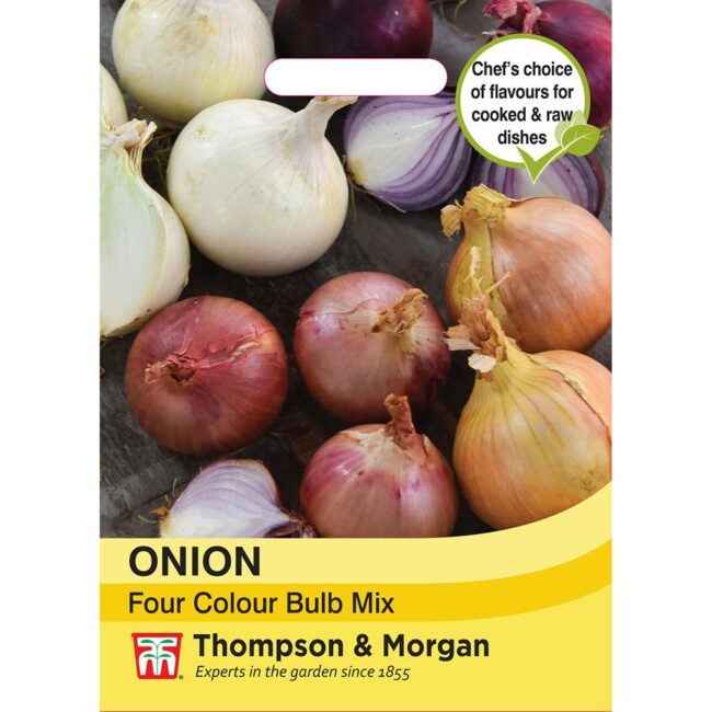 THOMPSON & MORGAN - ONION FOUR COLOUR BULB MIX SEEDS