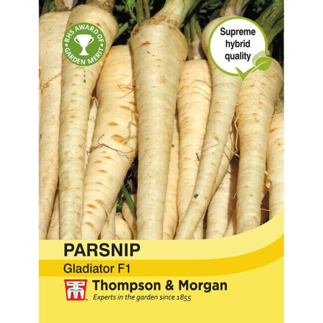 THOMPSON & MORGAN - PARSNIP GLADIATOR F1 HYBRID SEEDS