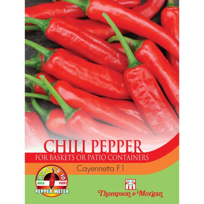 THOMPSON & MORGAN - PEPPER CHILLI CAYENNETTA SEEDS