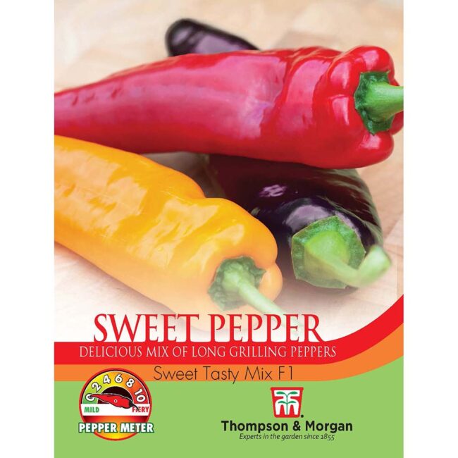 THOMPSON & MORGAN - PEPPER SWEET TASTY MIX F1 HYBRID SEEDS