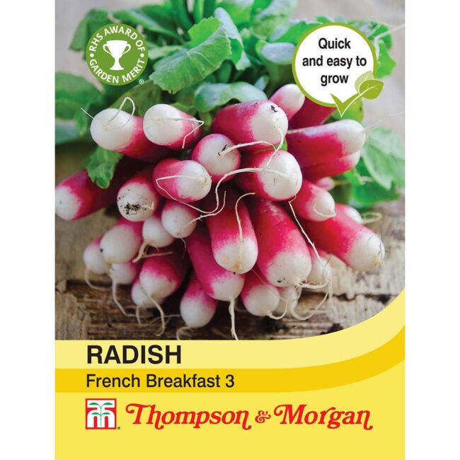 THOMPSON & MORGAN - RADISH FRENCH BREAKFAST 3 SEEDS