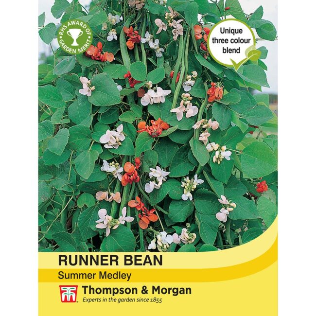 THOMPSON & MORGAN - RUNNER BEAN SUMMER MEDLEY SEEDS