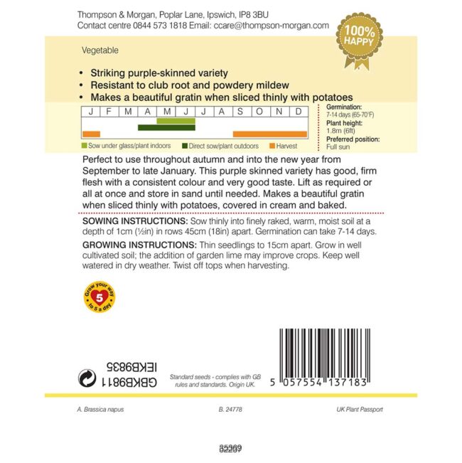 THOMPSON & MORGAN - SWEDE GOWRIE - Image 2