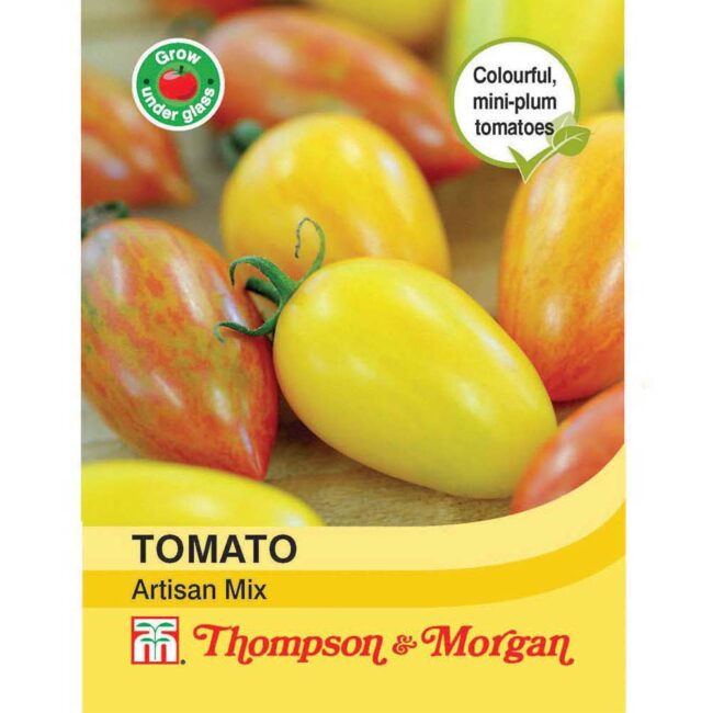 THOMPSON & MORGAN - TOMATO ARTISAN MIX PINK TIGER SEEDS