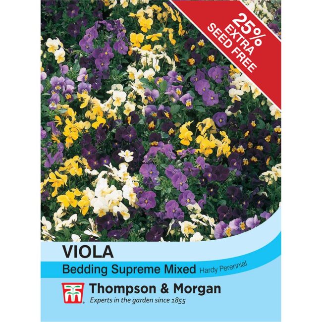 THOMPSON & MORGAN - VIOLA BEDDING SUPREME MIX SEEDS