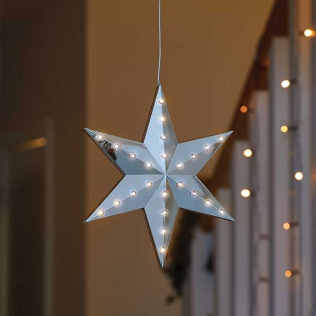 THREE KINGS LED SHOOTING STAR SILVER