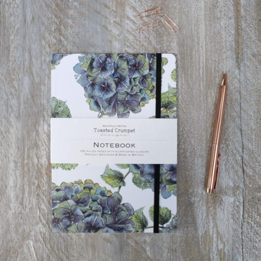 TOASTED CRUMPET A5 NOTEBOOK HYDRANGEA