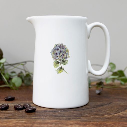 TOASTED CRUMPET HALF PINT JUG HYDRANGEA