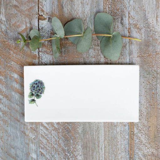 TOASTED CRUMPET SOAP DISH HYDRANGEA