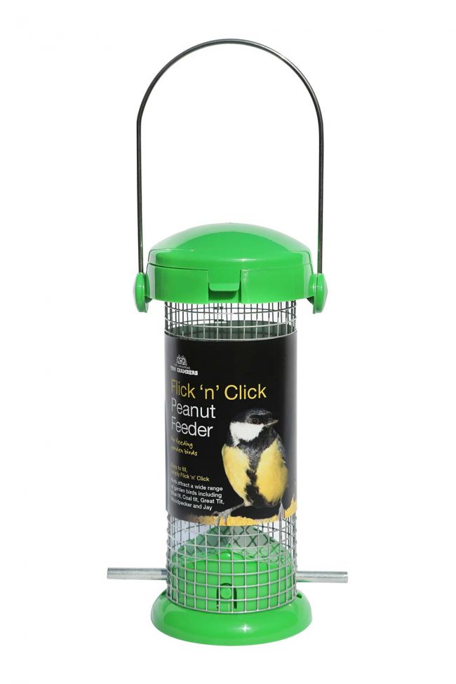 TOM CHAMBERS FLICK N CLICK PEANUT FEEDER