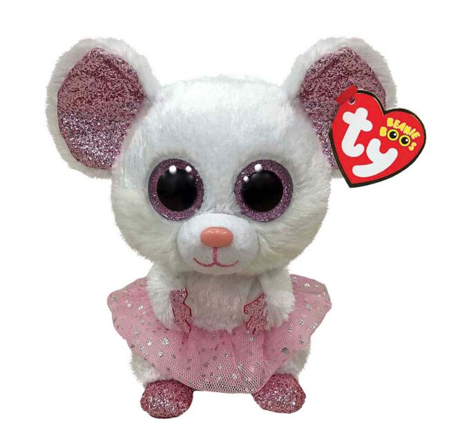 TY BEANIE BOO NINA MOUSE WITH TUTU MEDIUM